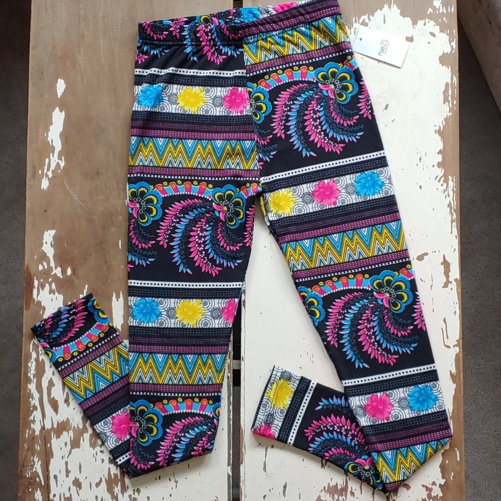 Rue21 Multicolor Patterned Leggings